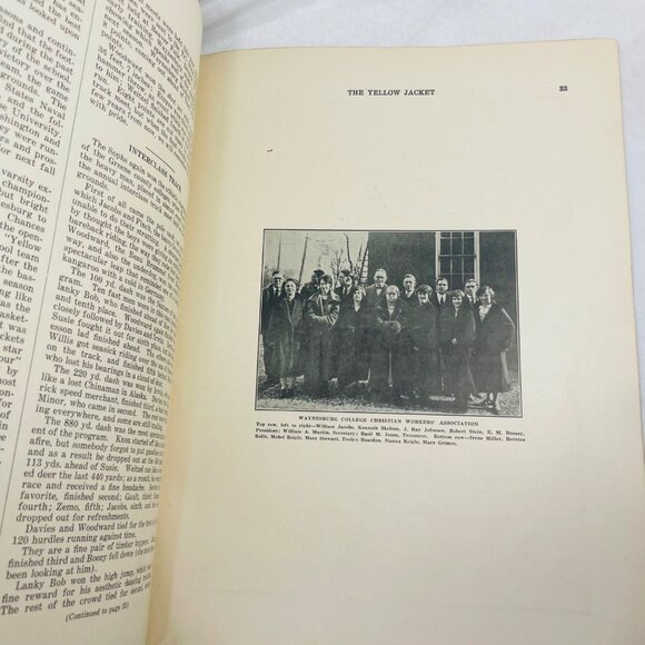 Waynesburg College The Yellow Jacket Senior Number June 1925 Yearbook Antique - Picture 9 of 10